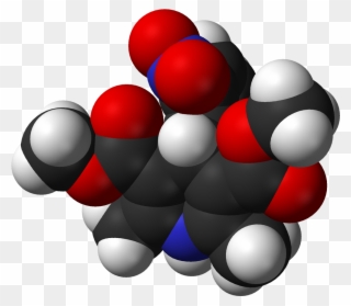Nifedipine From Xtal 3d Vdw - Illustration Clipart