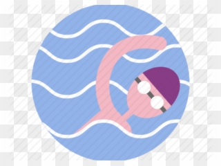 Medals Clipart Olympic Swimmer - Round Icon Swimming - Png Download