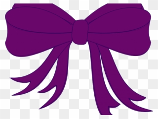 Bow Clipart Purple - Girls Bow Clip Art - Png Download