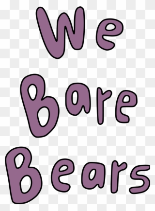 We Bare Bears Logotype - We Bare Bears Logo Font Clipart