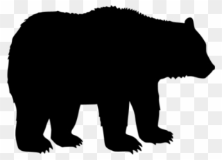 Black Bear Clipart Transparent - Black Bear Silhouette - Png Download