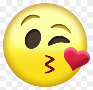 Kiss Emoji Png Transparent - Emoticon Clipart