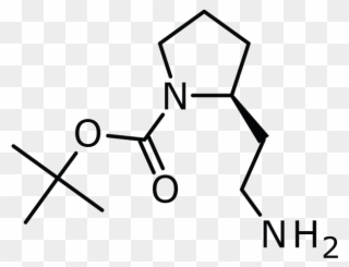 2 (aminoethyl) 1 Boc Pyrrolidine - Line Art Clipart