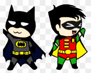 Original - Batman And Robin Chibi Clipart