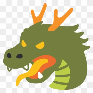 File - Emoji U1f432 - Svg - Dragon Emoji Clipart