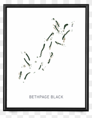 Bethpage Black Giclée Print - Calligraphy Clipart
