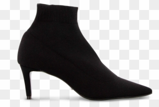 Gwen Black Sock Knit Default - Zwarte Sock Boots Clipart