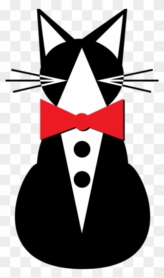 Jacktuxedokat Logo Plain-01 - Illustration Clipart
