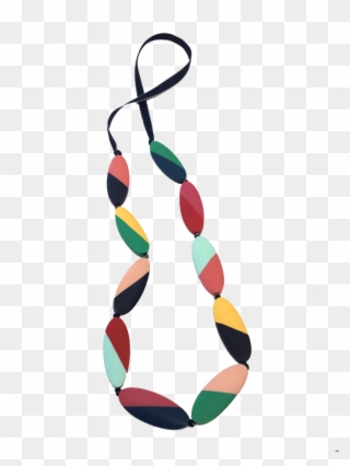 Carousel Abstract Stripe Necklace Clipart