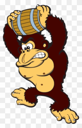 Transparent Stock Gorilla Mascot - Donkey Kong Png Arcade Clipart