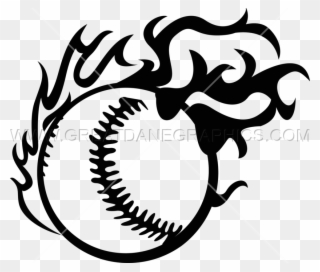 Jpg Transparent Library Baseball Production Ready Artwork - Black And White Fireball Clip Art - Png Download