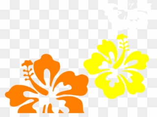 Orange Flower Clipart Hibiscus - Yellow Hibiscus Clip Art - Png Download