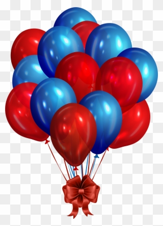 Graphic Free Download Blue Red Clip Art - Red And Blue Balloons Png Transparent Png