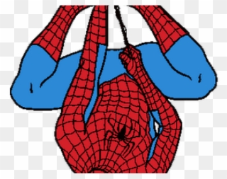Spider Man Clipart Upside Down - Homem Aranha Pendurado Na Teia - Png Download