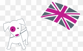 Merry With Union Jack - Union Jack Clipart