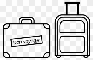 Easy Suitcase Drawing Clipart Suitcase Paper Drawing - Easy To Draw Suitcase - Png Download