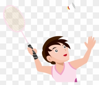 Color Clipart Badminton - Outdoor Games Clipart - Png Download