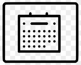Clip Royalty Free Calendar Svg Grid - Planning Vector Icon - Png Download
