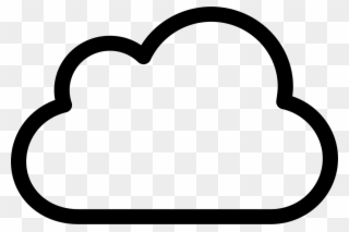 Cloud Outline - Transparent Background Rain Icon Clipart