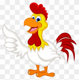 Harvest Clipart Cross - Cartoon Chicken With Thumbs Up - Png Download