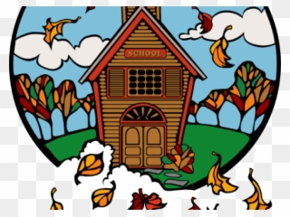 Fall Clipart School - Free Image Of School - Png Download