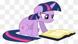 Twilight Sparkle Reading Clipart
