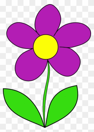 Vector Graphics - Flower With Stem Clipart - Png Download