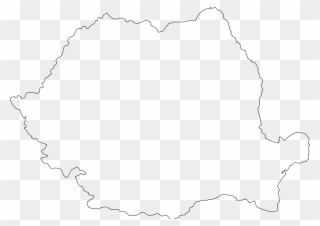 Romania Outline Clipart, Vector Clip Art Online, Royalty - Romania Map Clipart - Png Download