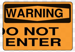 Do Not Enter - Construction Signs Black And White Clipart