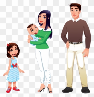 Personnages, Illustration, Individu, Personne, Gens - Father And Mother Cartoons Clipart