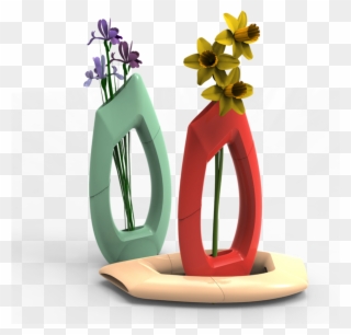 Flower - 3d Printed Flower Vase Clipart