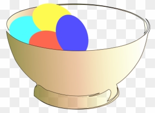 Easter Eggs Red - Bowl Clip Art - Png Download
