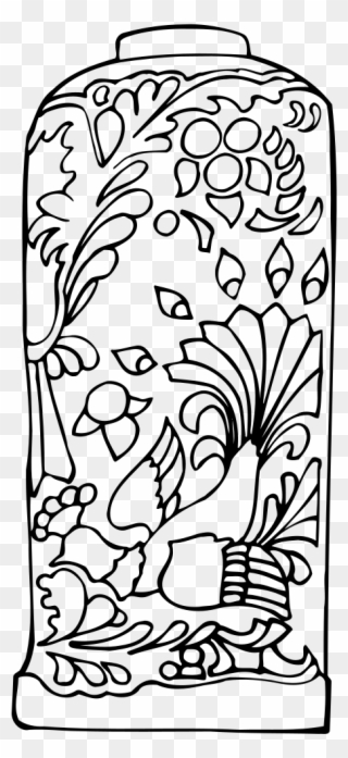 Vase 29 Line Drawing - Drawing Clipart