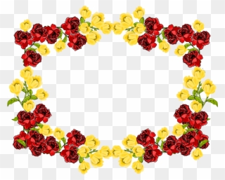Free Digital Flower Frame Png With Transparent Background Clipart