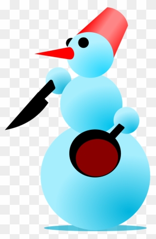 Cooking Snowman Clipart