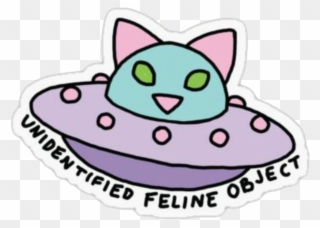 Space Sticker - Alien Cat Png Clipart