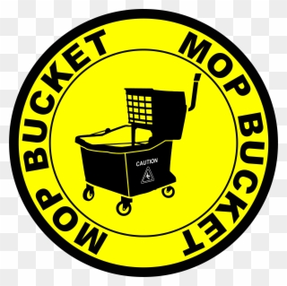 Mop Bucket Floor Mark - Circle Clipart