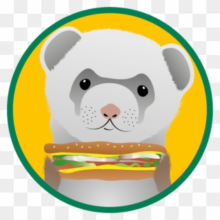 Sandwich Ferret - Free Clipart Ferrets - Png Download