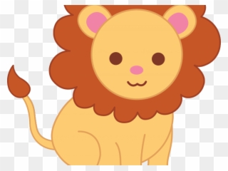 Cute Clipart Lion - Cute Lion Animation Png Transparent Png