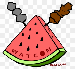Watcom Clip Art - Watermelon Slice Clipart - Png Download