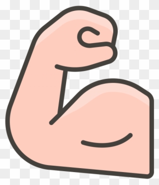 Flexed Biceps Emoji - Icon Clipart