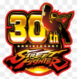 Street Fighter 30th Anniversary T Shirt All Sizes - Street Fighter 30 Logo Clipart