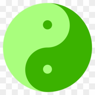 Big Image - Green Yin And Yang Clipart