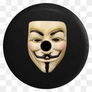 Jeep Wrangler Jl Backup Camera Anonymous Mask Guy Fawkes - Guys Purge Costume Clipart