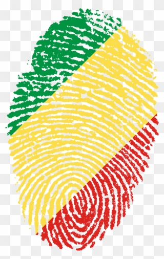 Congo Flag Fingerprint Country 654981 - Transparent Indian Flag Hd Png Clipart