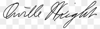 Open - Orville Wright Signature Clipart