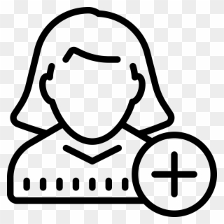 Add User Female Icon - Icon Hombre Mujer Png Clipart