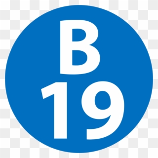 B-19 Station Number - Circle Clipart