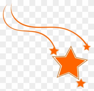 Star Orange Running Design Symbol 720216 - Star Design Png Clipart