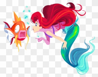 Ariel And Magikarp Clipart